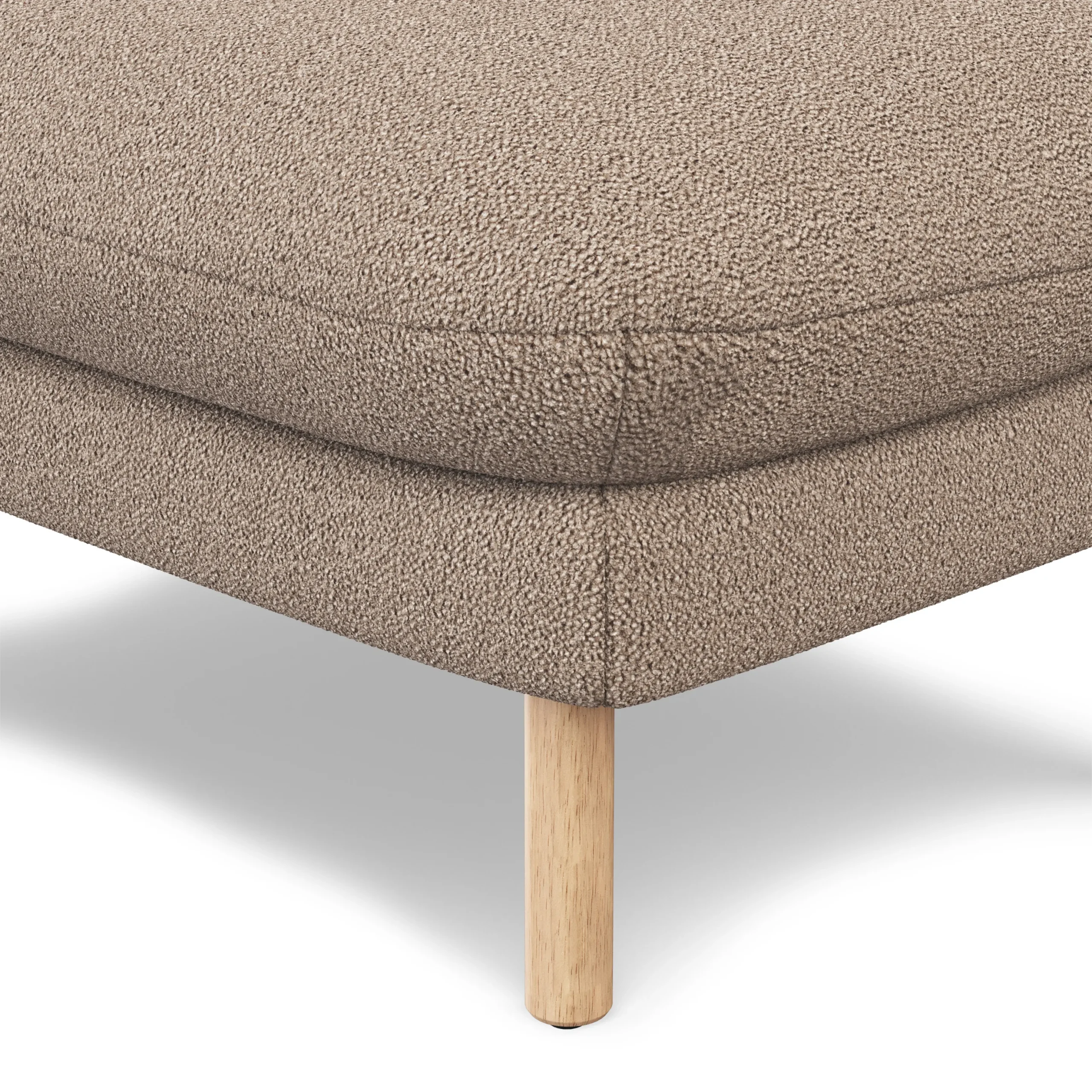 Sanders 35.5_ Ottoman - Sandstone Wool Bouclé - Image 5
