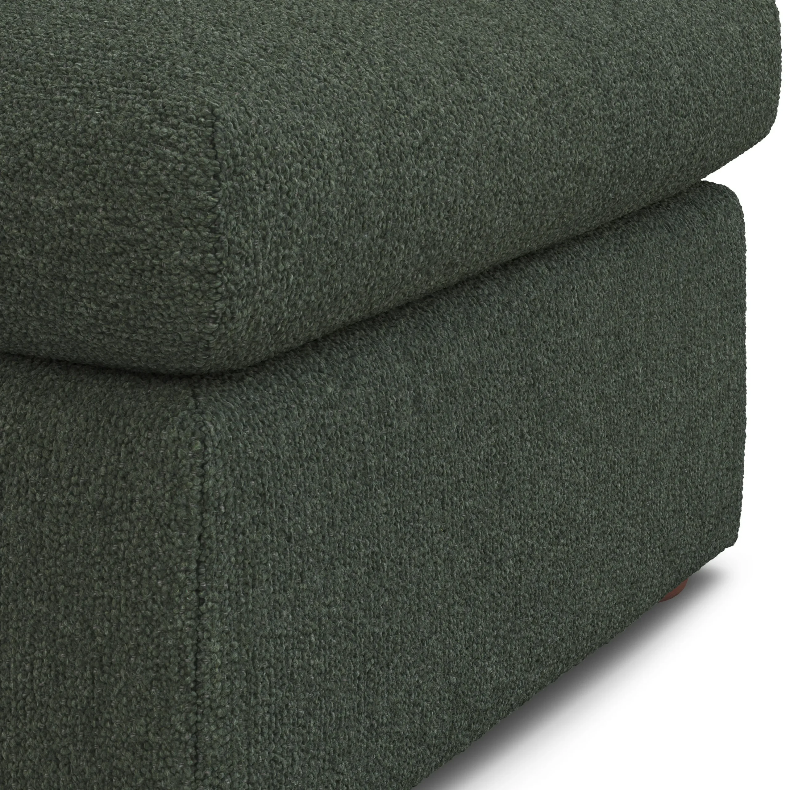 Marina 28.5_ Ottoman - Green Wool Bouclé - Image 7