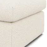 Marina 28.5_ Ottoman - Ivory Wool Bouclé