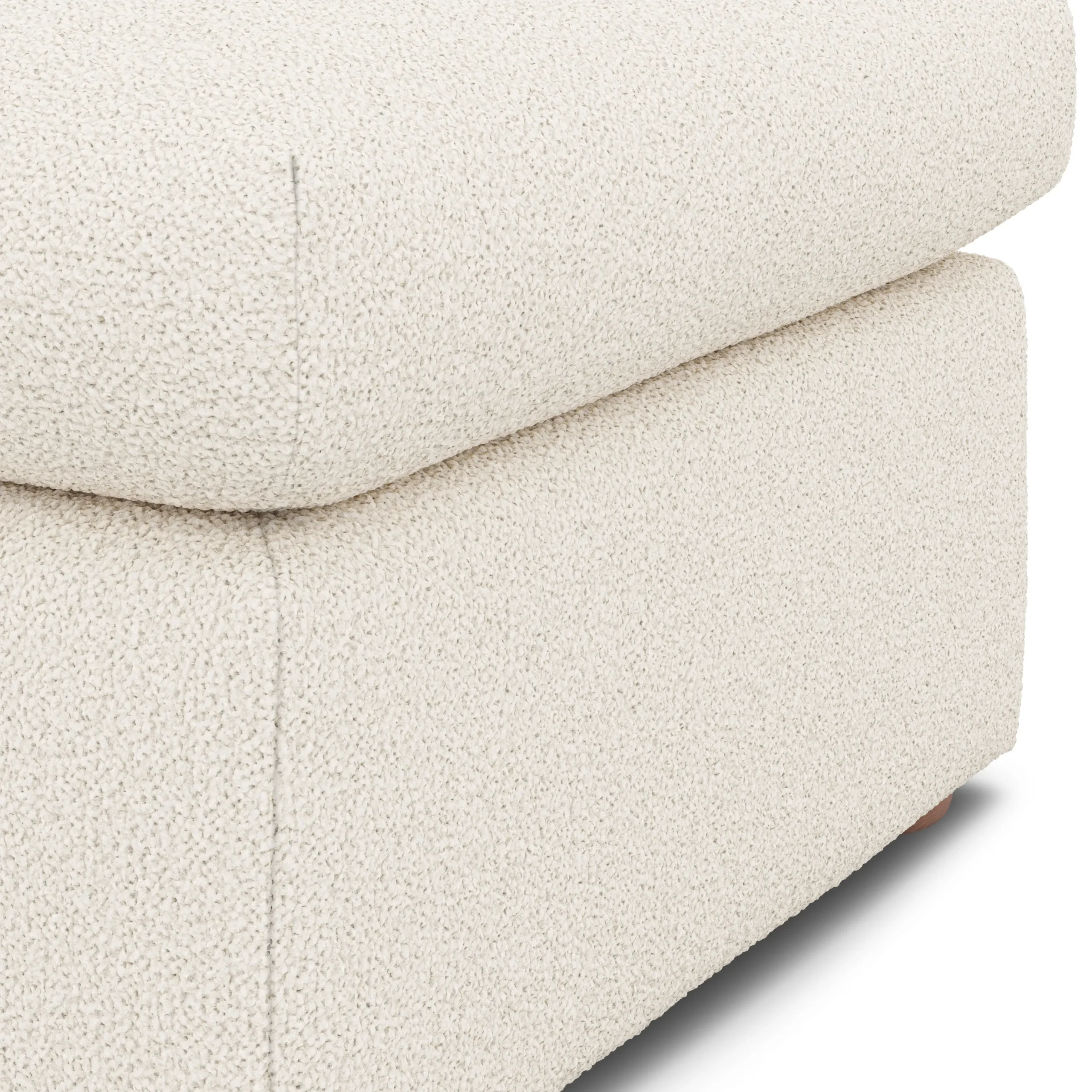 Marina 28.5_ Ottoman - Ivory Wool Bouclé - Image 7