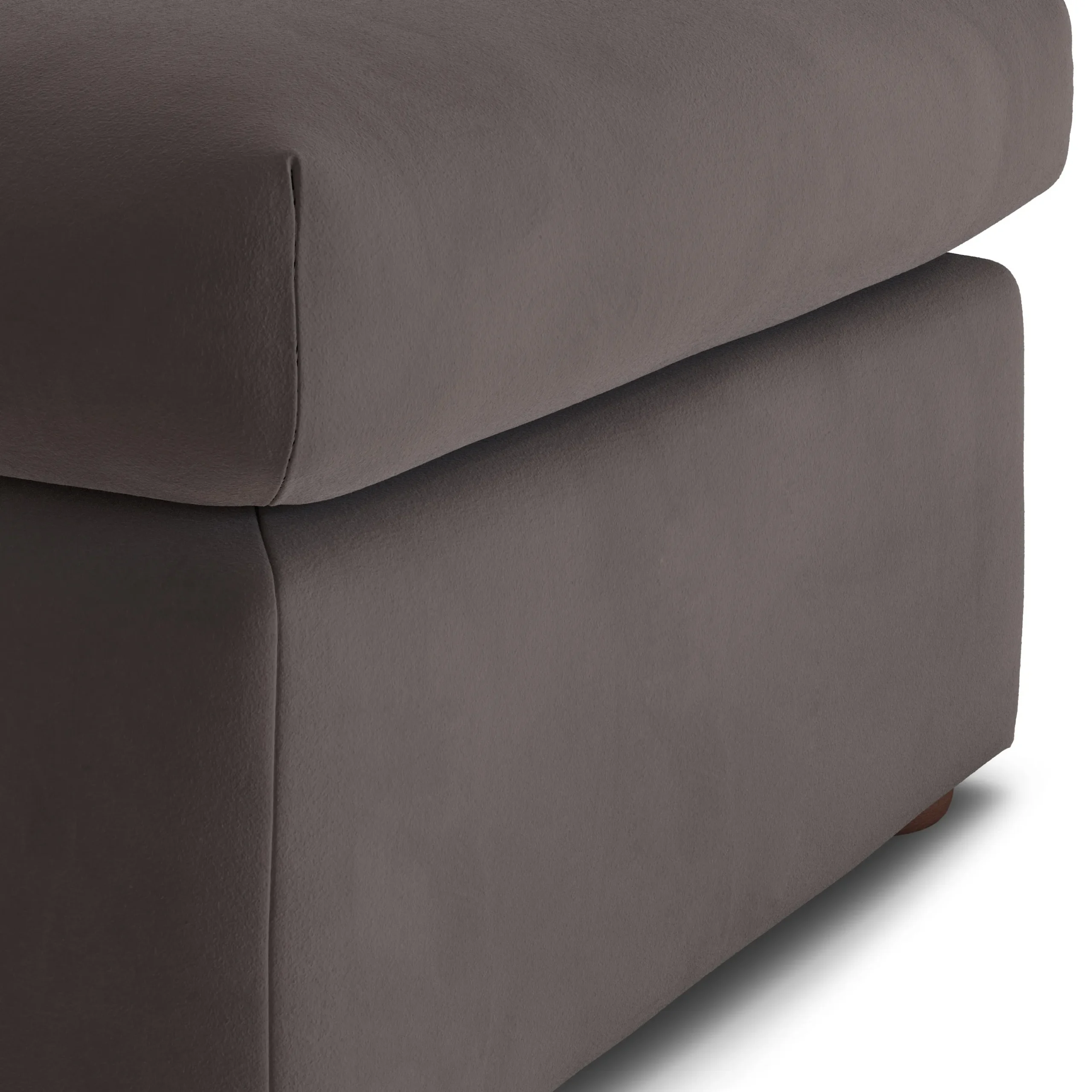 Marina 28.5_ Velvet Ottoman - Hale Warm Gray - Image 7