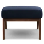 Otio 22_ Velvet Ottoman - Walnut and Hale Ink