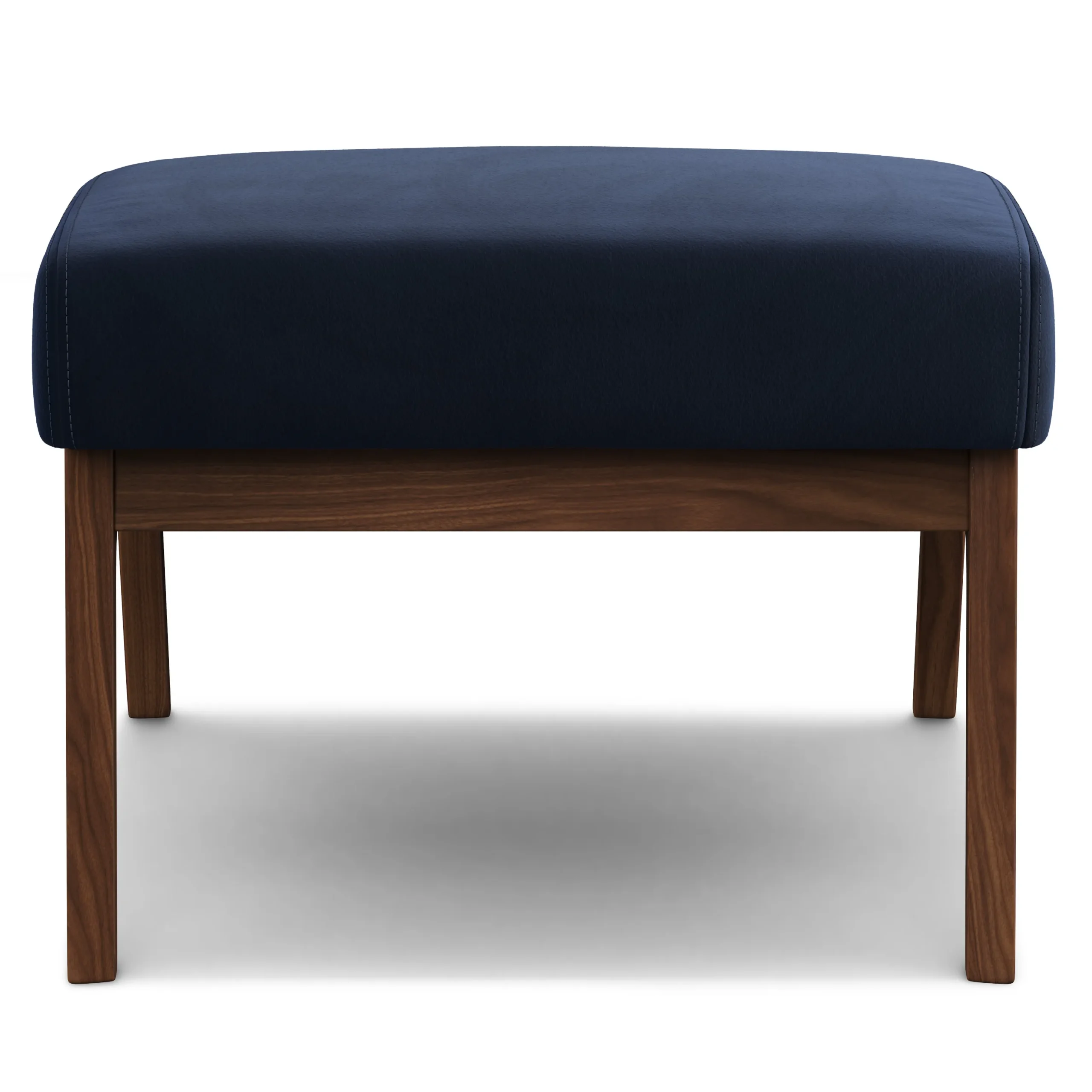 Otio 22_ Velvet Ottoman - Walnut and Hale Ink - Image 7