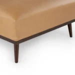 Rhett 38.5_ Leather Ottoman - Charme Tan
