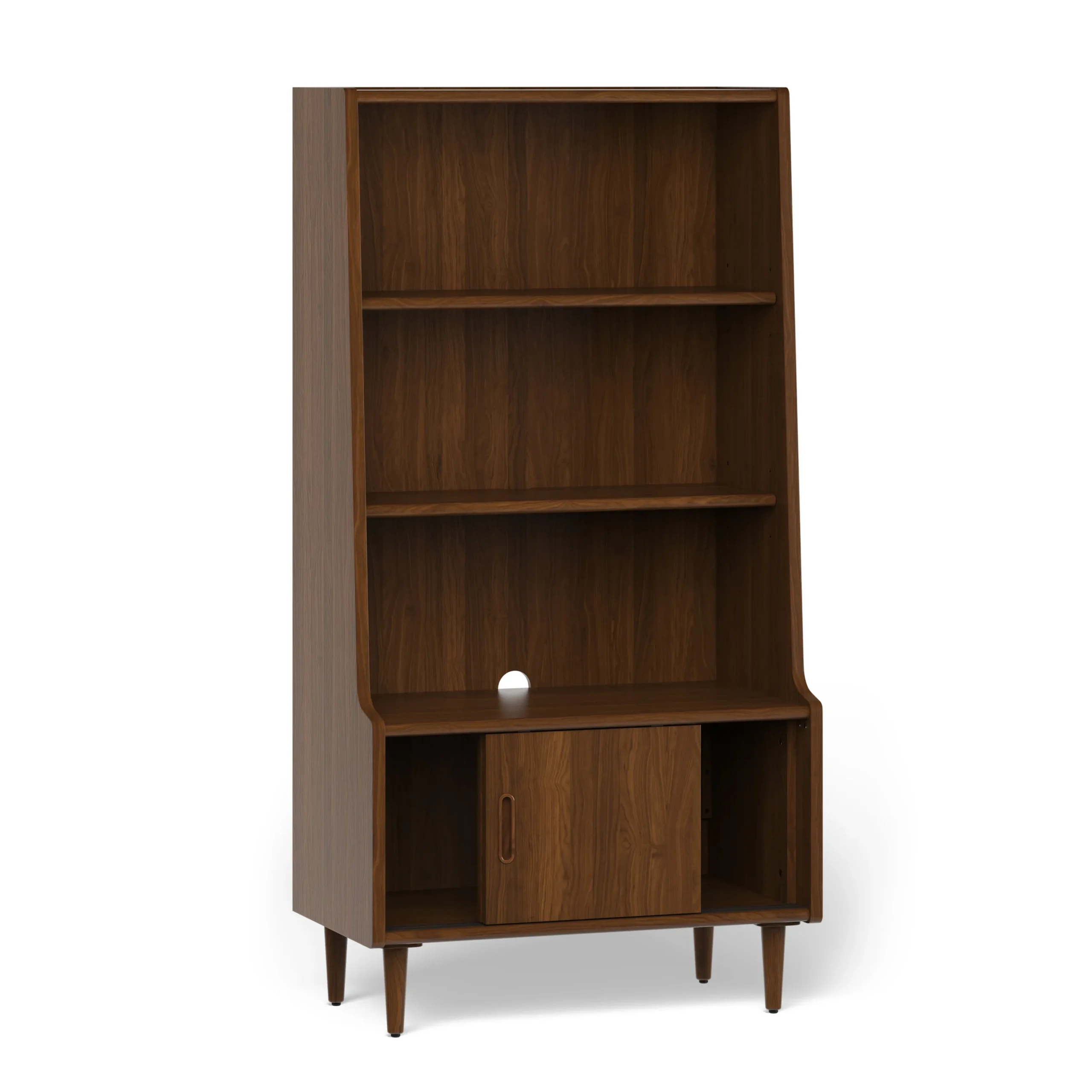 Frances 36_ Bookcase with Storage - Walnut - Image 7