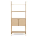 Krossa 31.5_ Shelving Unit with Storage - White Oak
