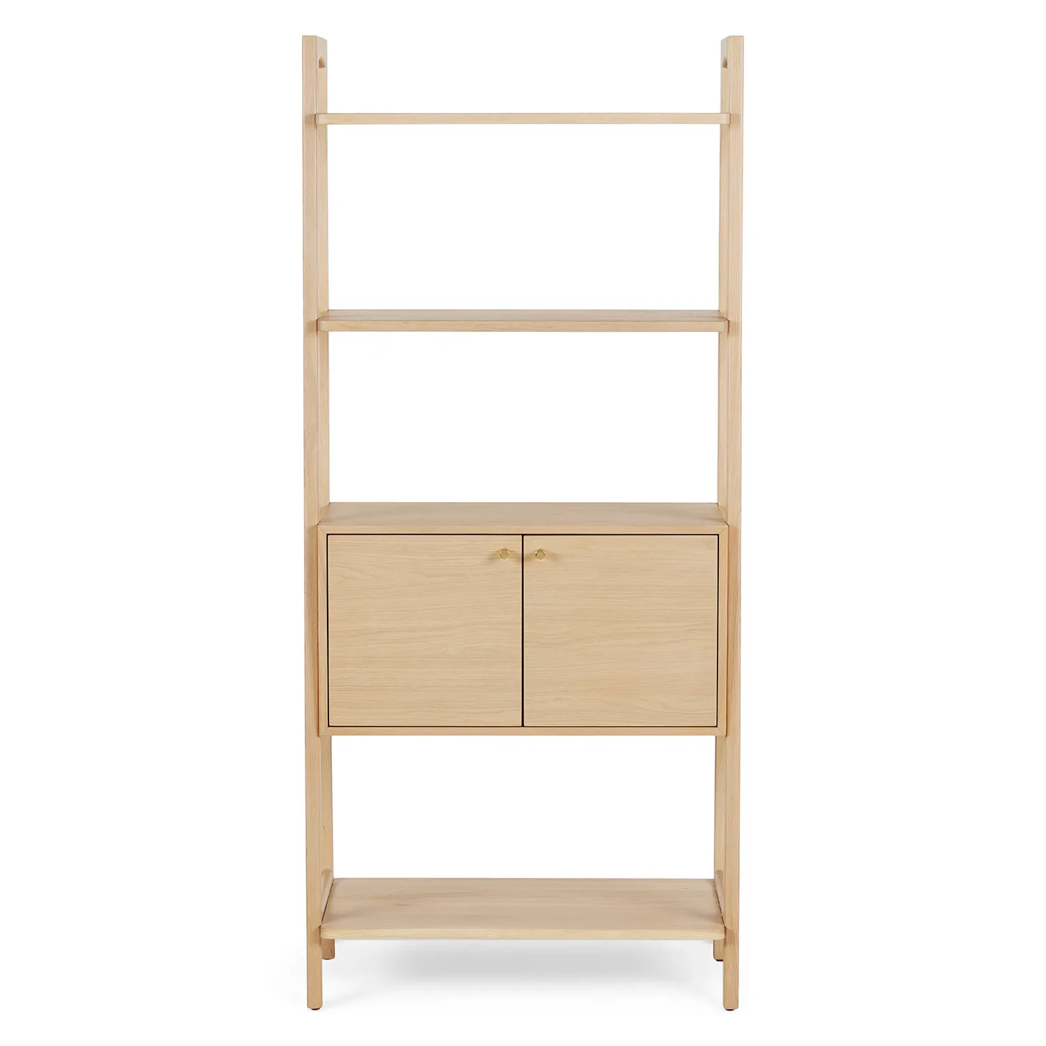 Krossa 31.5_ Shelving Unit with Storage - White Oak - Image 5