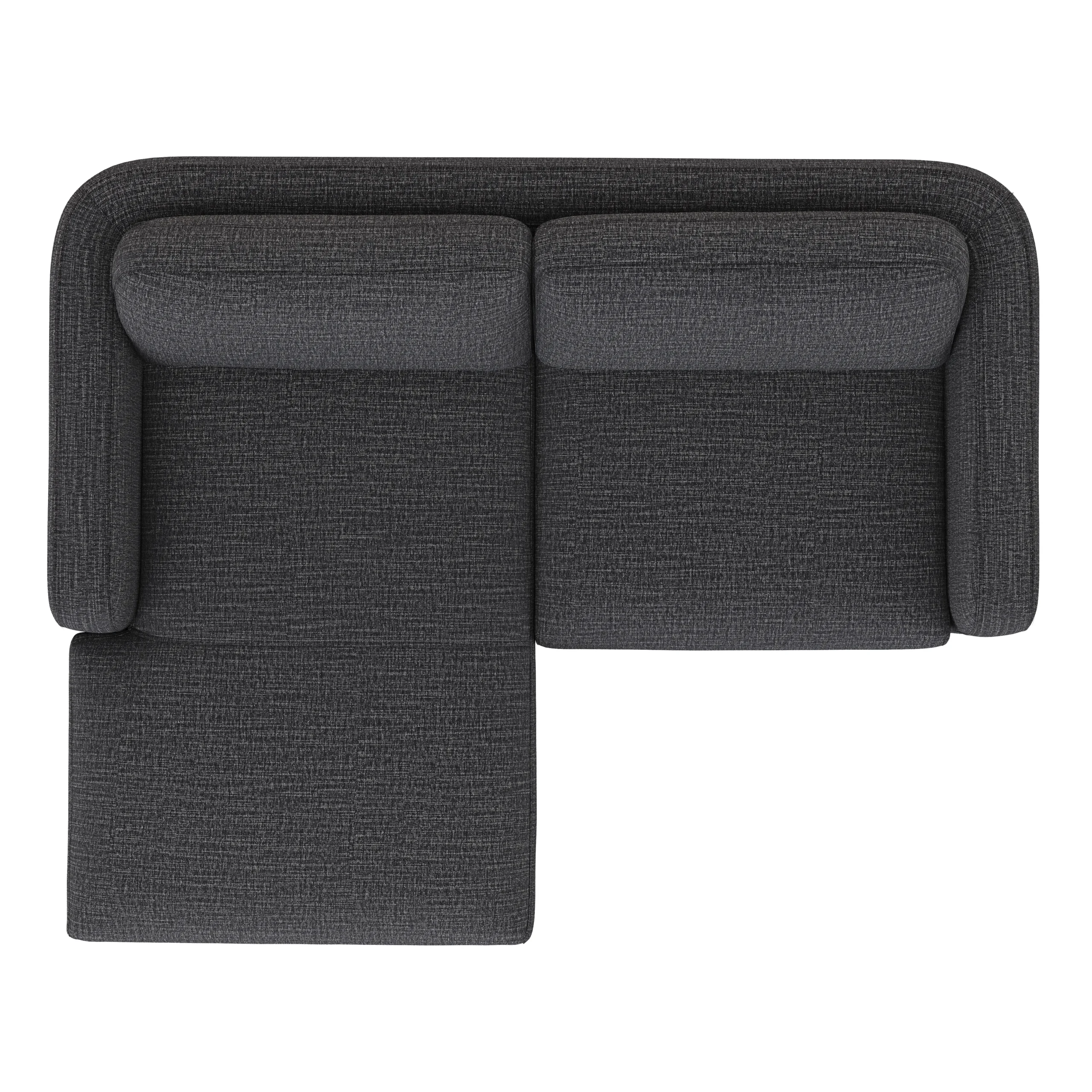 Vati 80_ Left Storage Sectional - Natural Oak and Napa Charcoal - Image 7