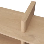Torme 48_ Bookcase, Tall - White Oak