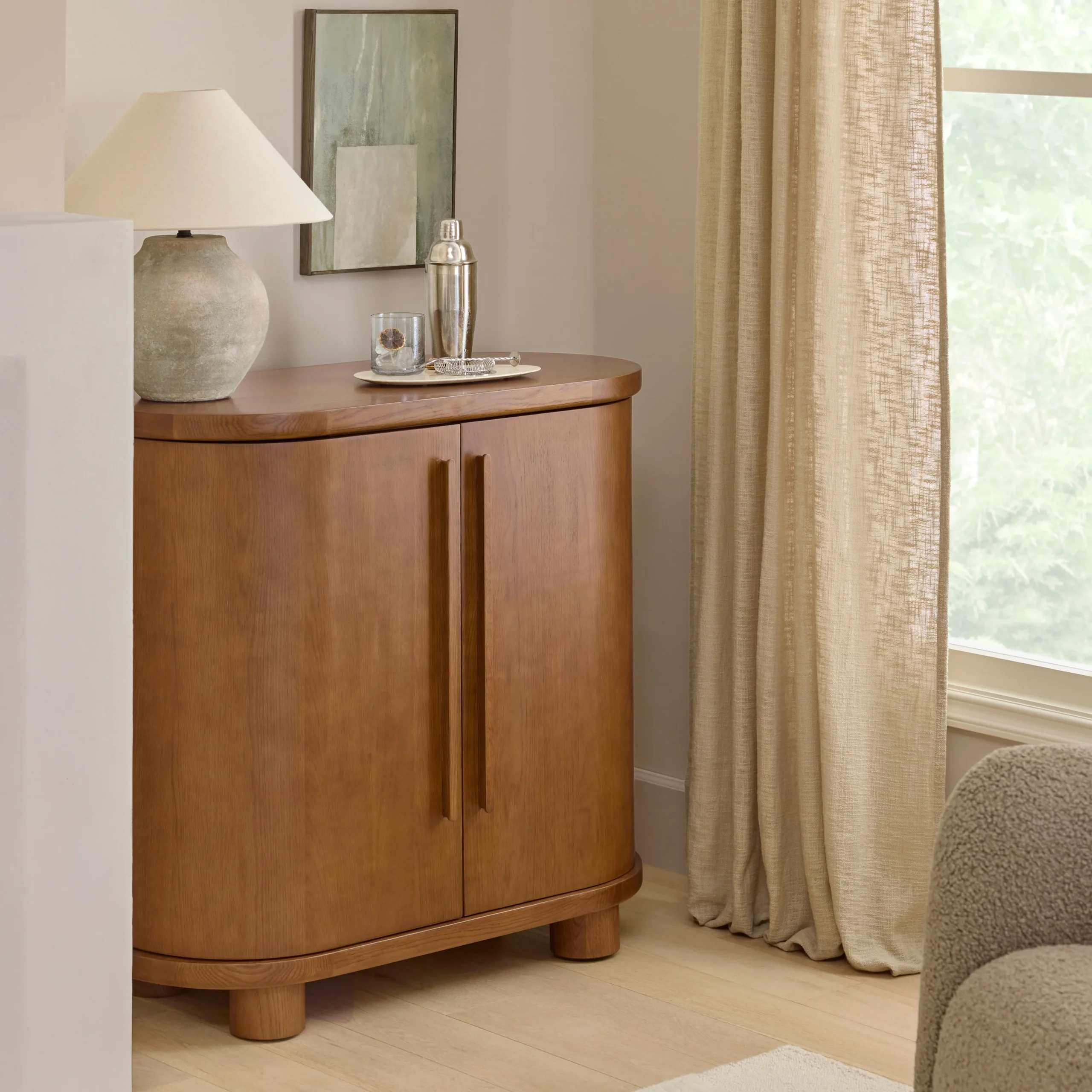 Jens 38_ Bar Cabinet - Smoked Oak - Image 7