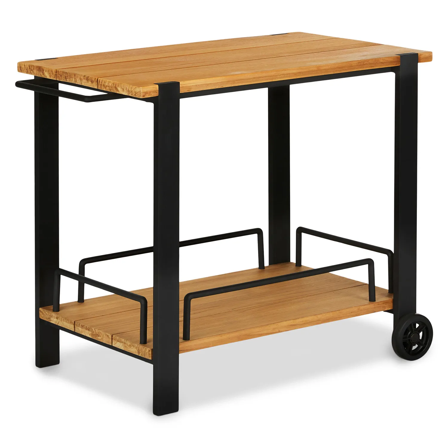 Hulst Outdoor Bar Cart - Teak - Image 8