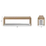 Rosa 65_ Outdoor Bench - Eucalyptus