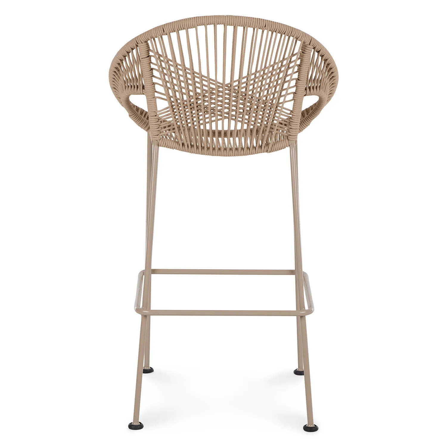Kasiko Outdoor Bar Stool - White Pepper - Image 8