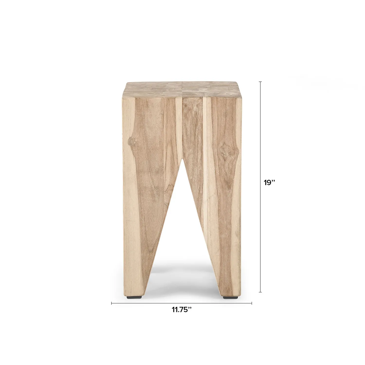 Tana Outdoor Stool - Natural Teak - Image 7