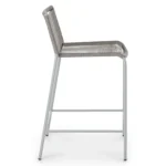 Zina Outdoor Counter Stool - Heathered Gray