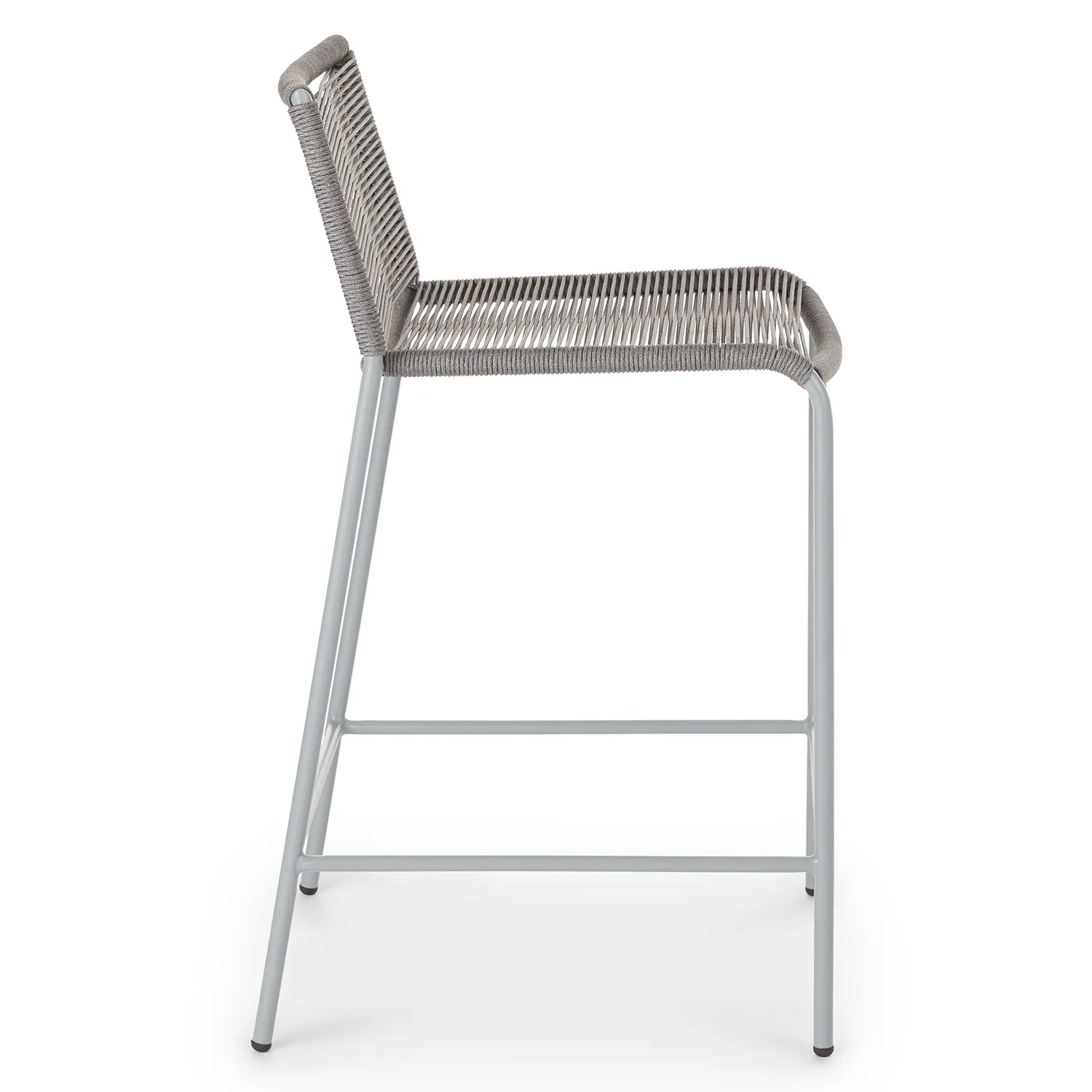 Zina Outdoor Counter Stool - Heathered Gray - Image 7