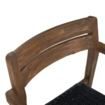 Reyes Outdoor Stackable Dining Armchair - Classic Brown