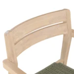 Reyes Outdoor Stackable Dining Armchair - Sun-Bleached Gray