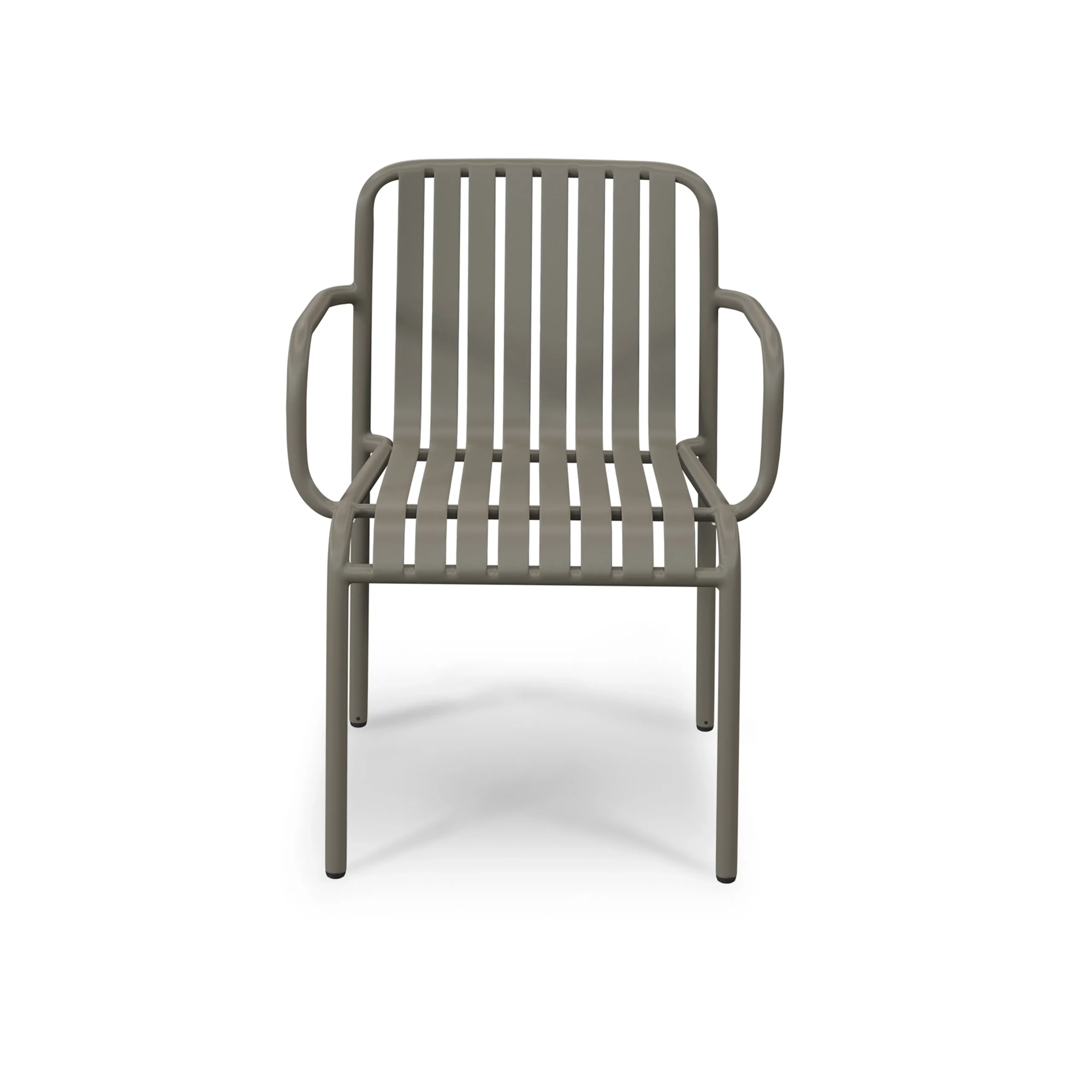 Sarek Outdoor Stackable Dining Armchair - Warm Stone - Image 3
