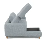 Vati 90.5_ Left Storage Sectional - Natural Oak and Silver Light Blue