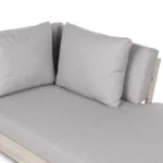 Lubek 69.25_ Outdoor Low Right Chaise Lounge - Beach Sand