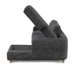 Vati 90.5_ Right Storage Sectional - Napa Charcoal