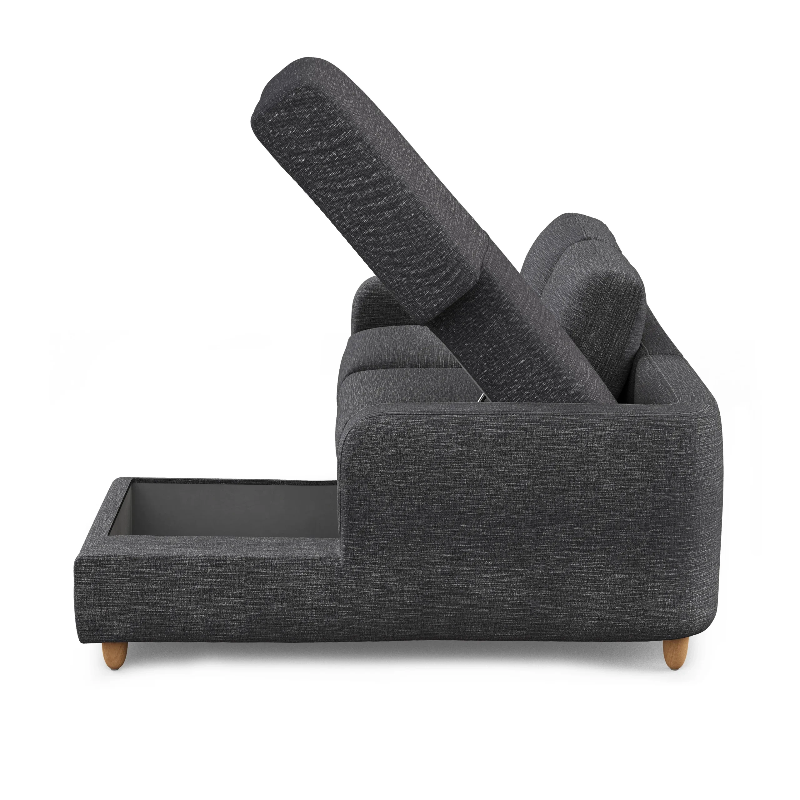 Vati 90.5_ Right Storage Sectional - Napa Charcoal - Image 5