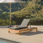 Toro 80.5_ Outdoor Chaise Lounge - Dravite Black