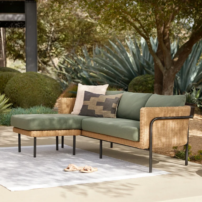 Aby 88_ Outdoor Reversible Sectional - Dravite Green