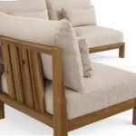 Cove 102.75_ Outdoor Armless Modular Sectional - Basket Beige