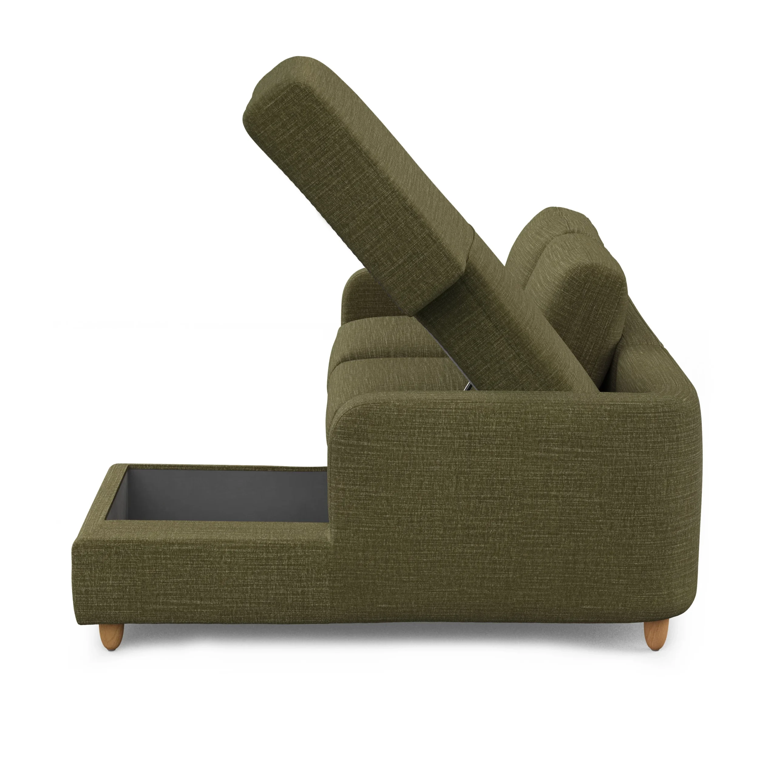 Vati 90.5_ Right Storage Sectional - Napa Moss - Image 9