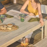 Lubek 94.5_ Outdoor Dining Set - Byron Gray