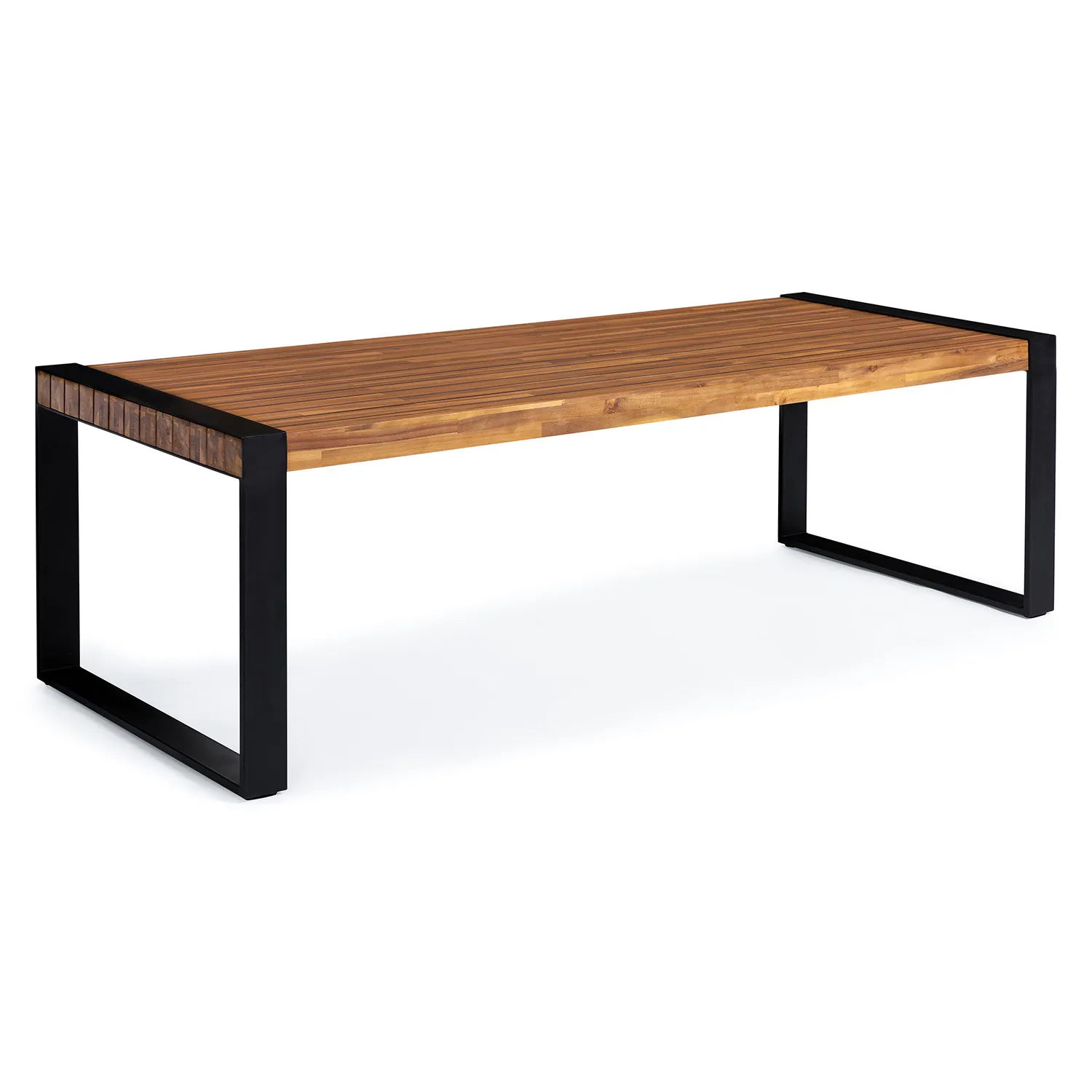 Lubek 94.5_ Outdoor Dining Table - Tuscan Brown - Image 7