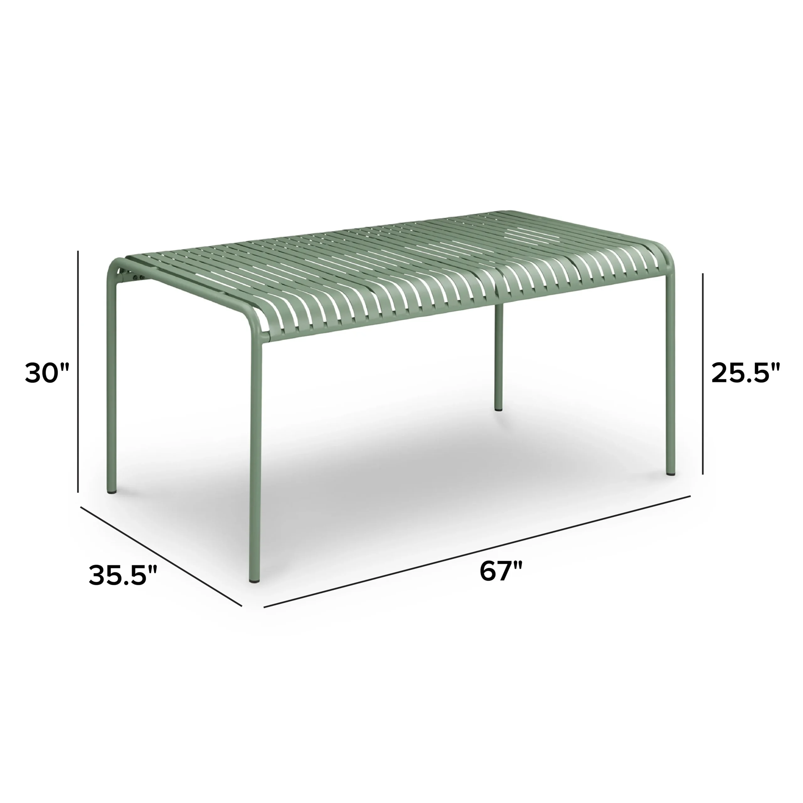 Sarek 67_ Outdoor Dining Table - Khaki Green - Image 2