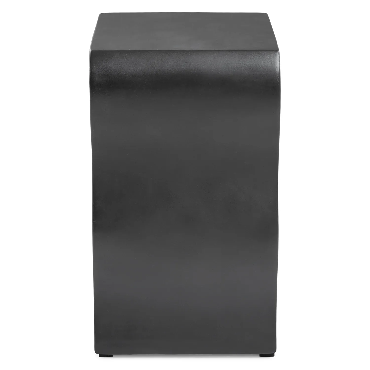 Bixby Outdoor Concrete Side Table - Sea Black - Image 9