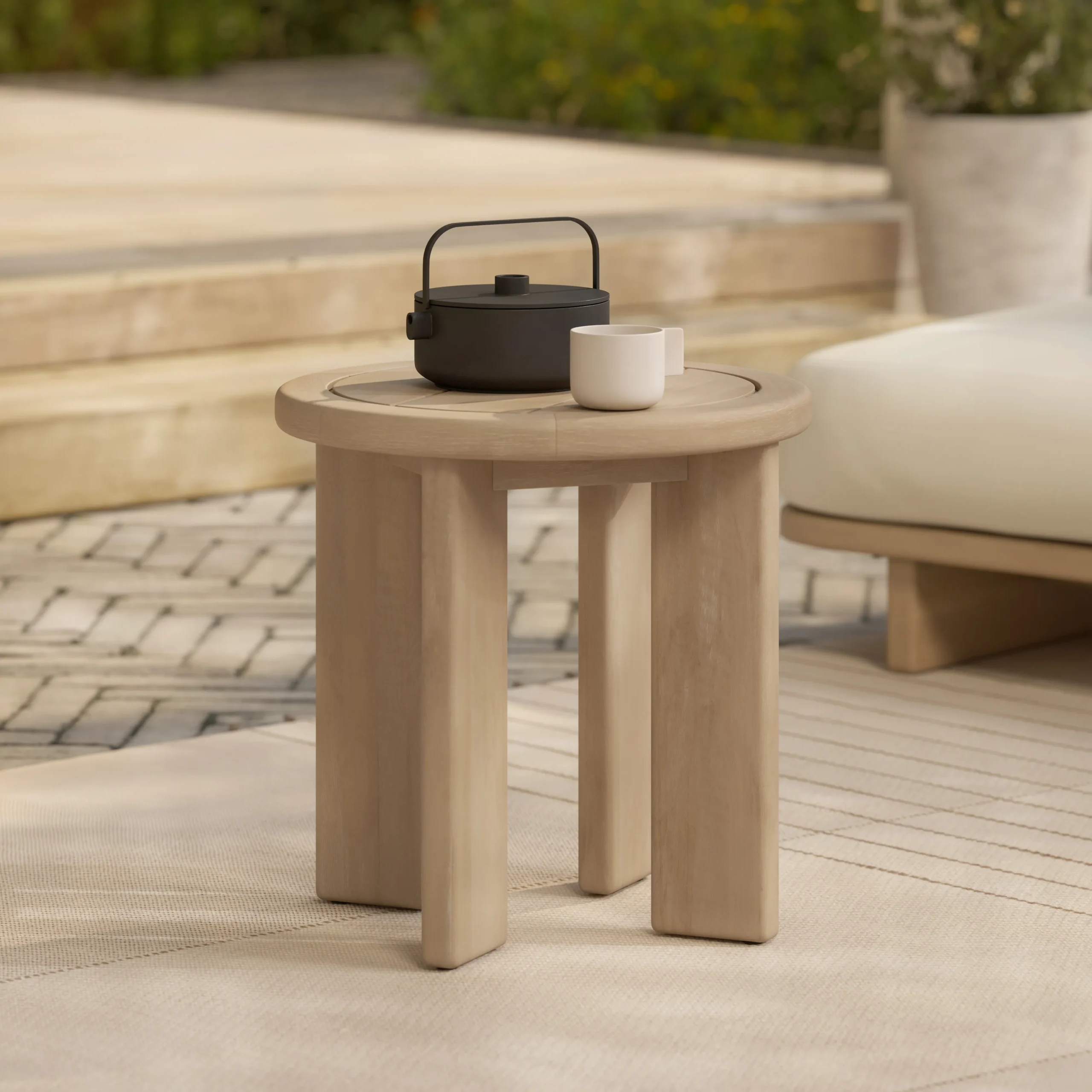 Daphne Outdoor Side Table - Eucalyptus - Image 5