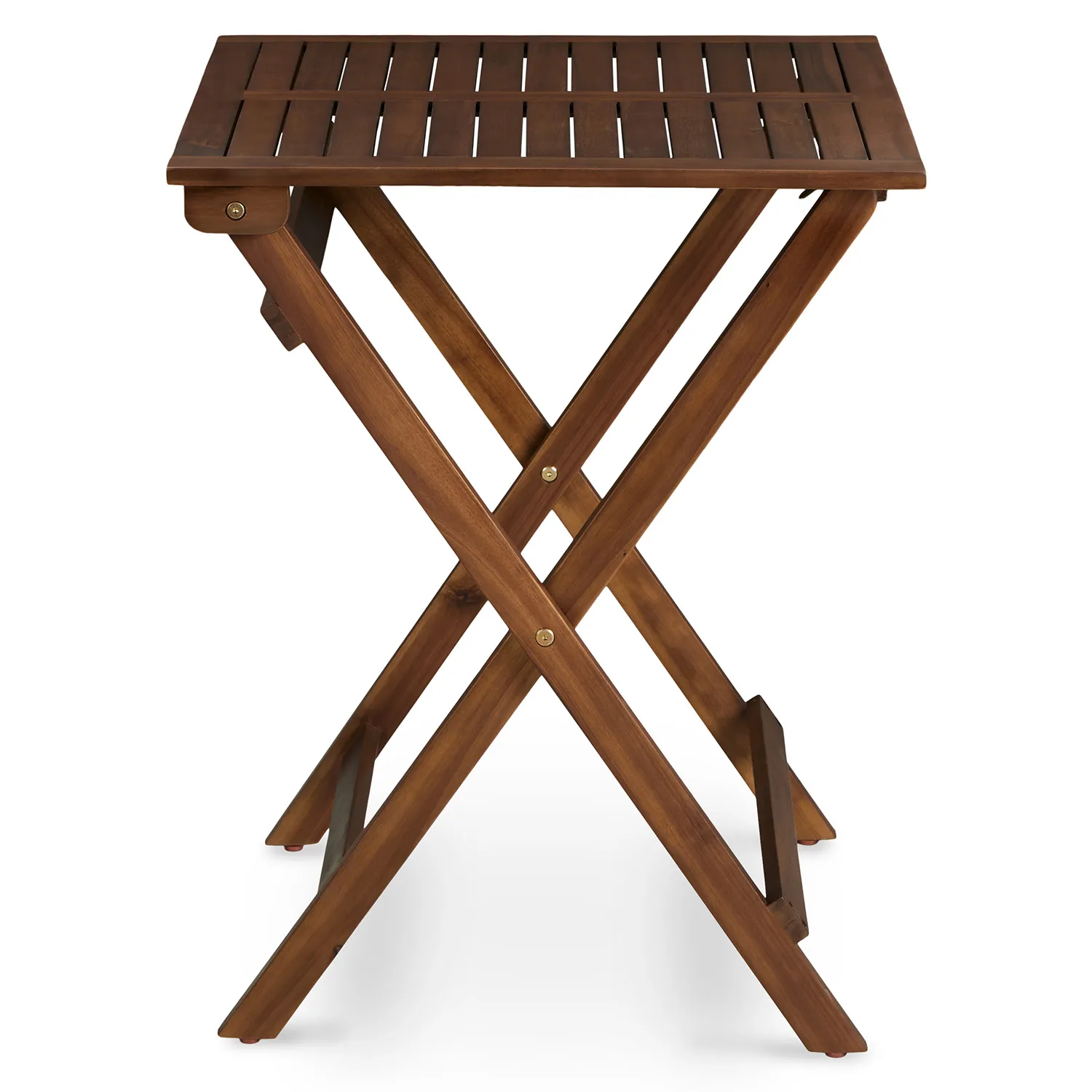 Elanora Outdoor Folding Cafe Table - Dark Acacia - Image 13