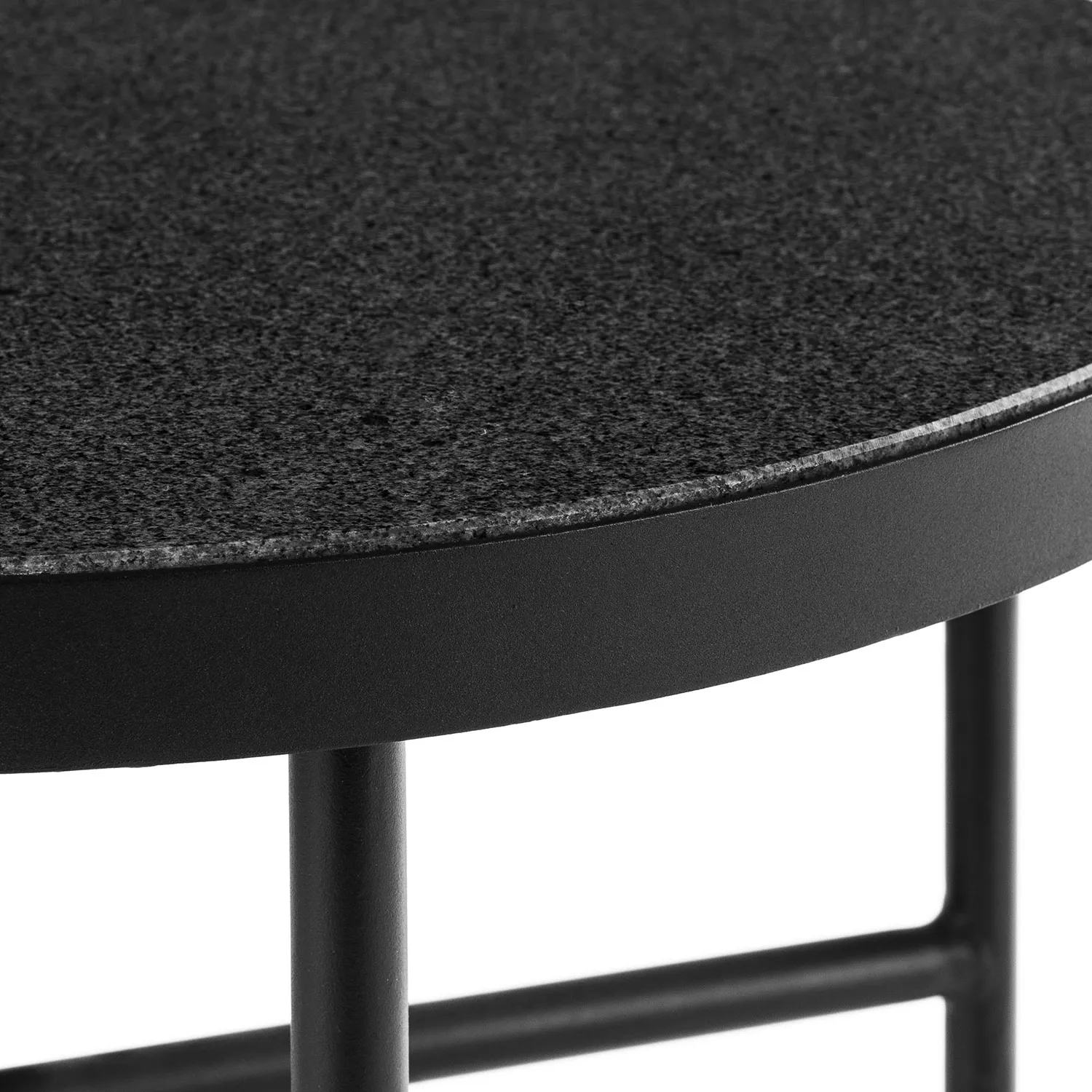 Gera Outdoor Large Side Table - Black Granite - Image 6