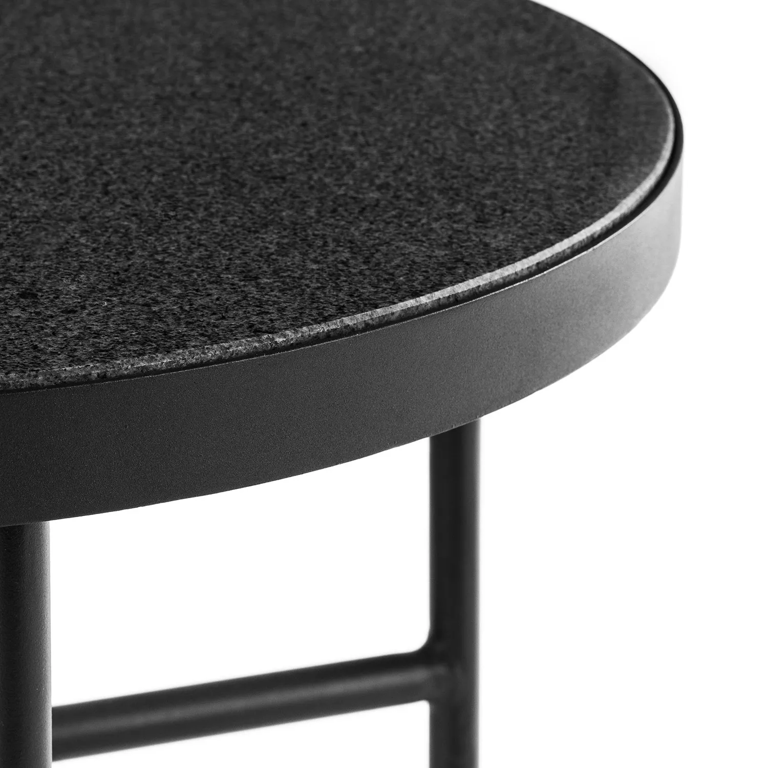 Gera Outdoor Side Table Set - Black Granite - Image 5