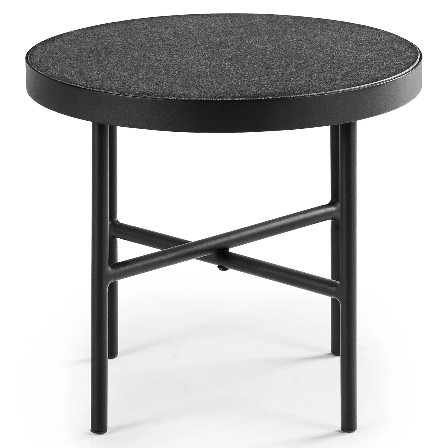 Gera Outdoor Small Side Table - Black Granite - Image 6