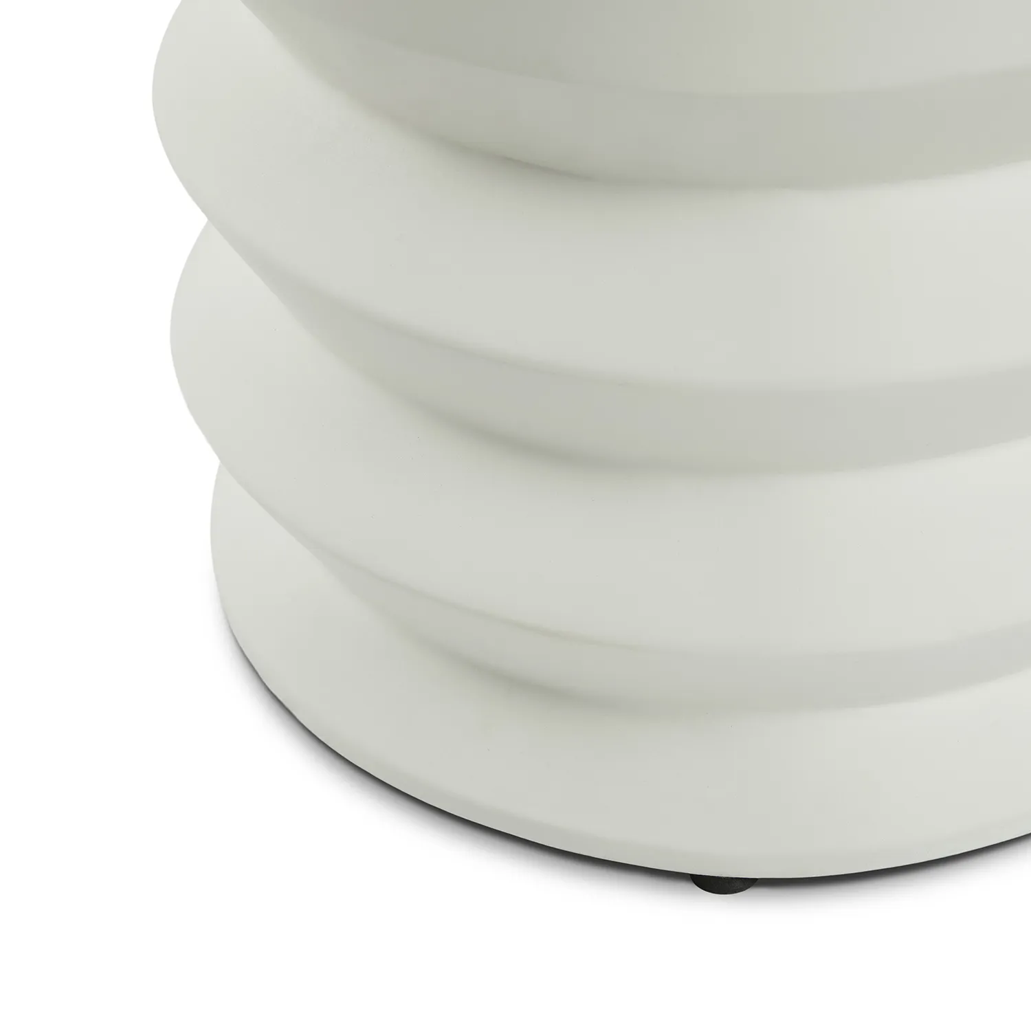 Pindo Outdoor Concrete Side Table - White - Image 4
