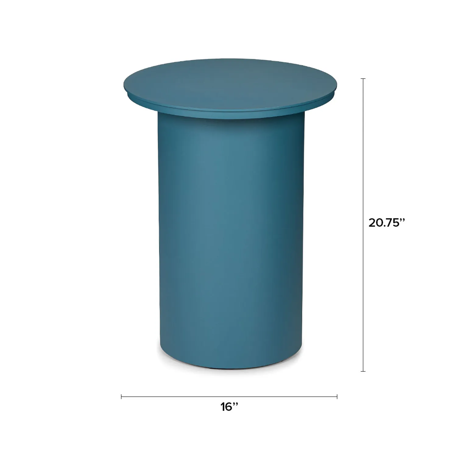 Vardo Outdoor Side Table - Storm Blue - Image 2