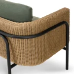 Aby 69.5_ Outdoor Loveseat - Dravite Green