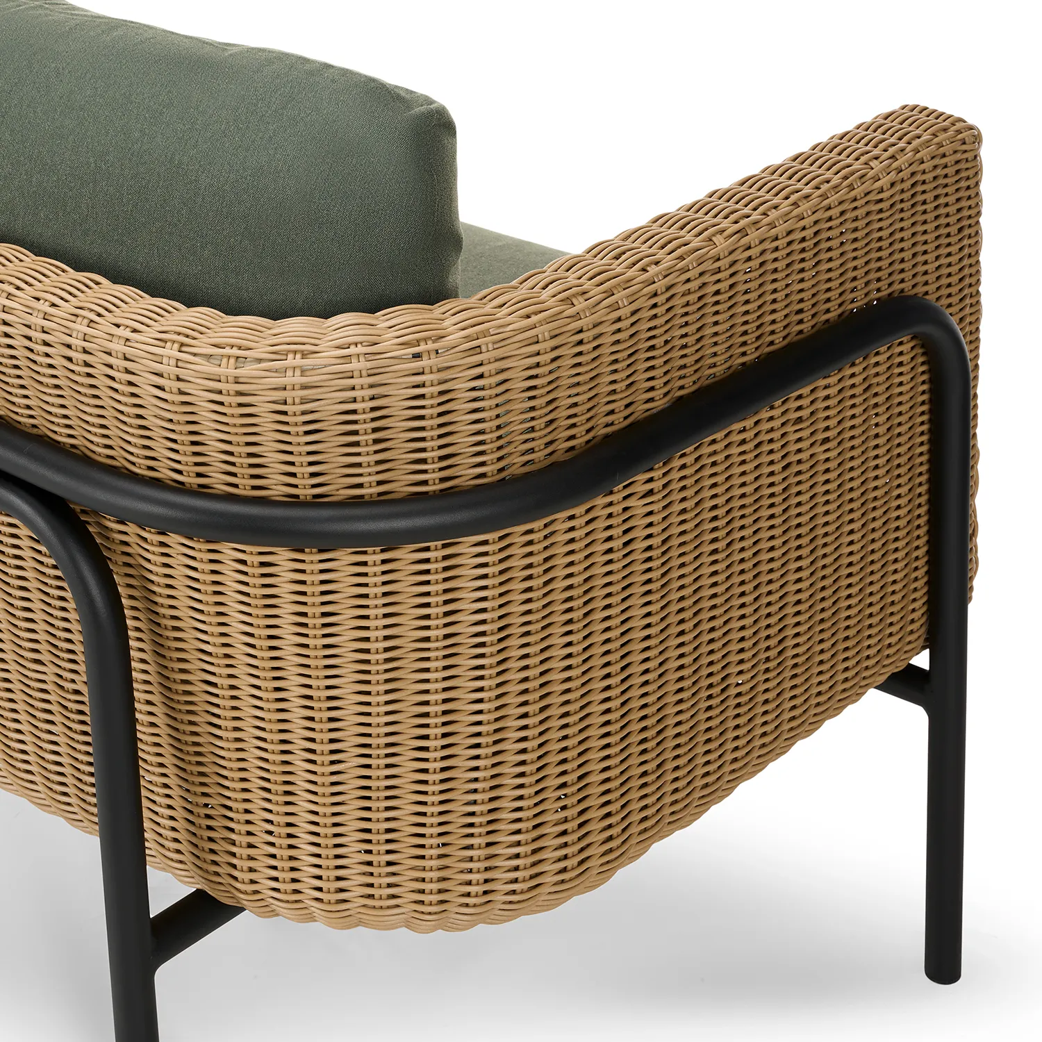 Aby 69.5_ Outdoor Loveseat - Dravite Green - Image 12