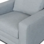 Riley 42_ Lounge Chair - Silver Light Blue