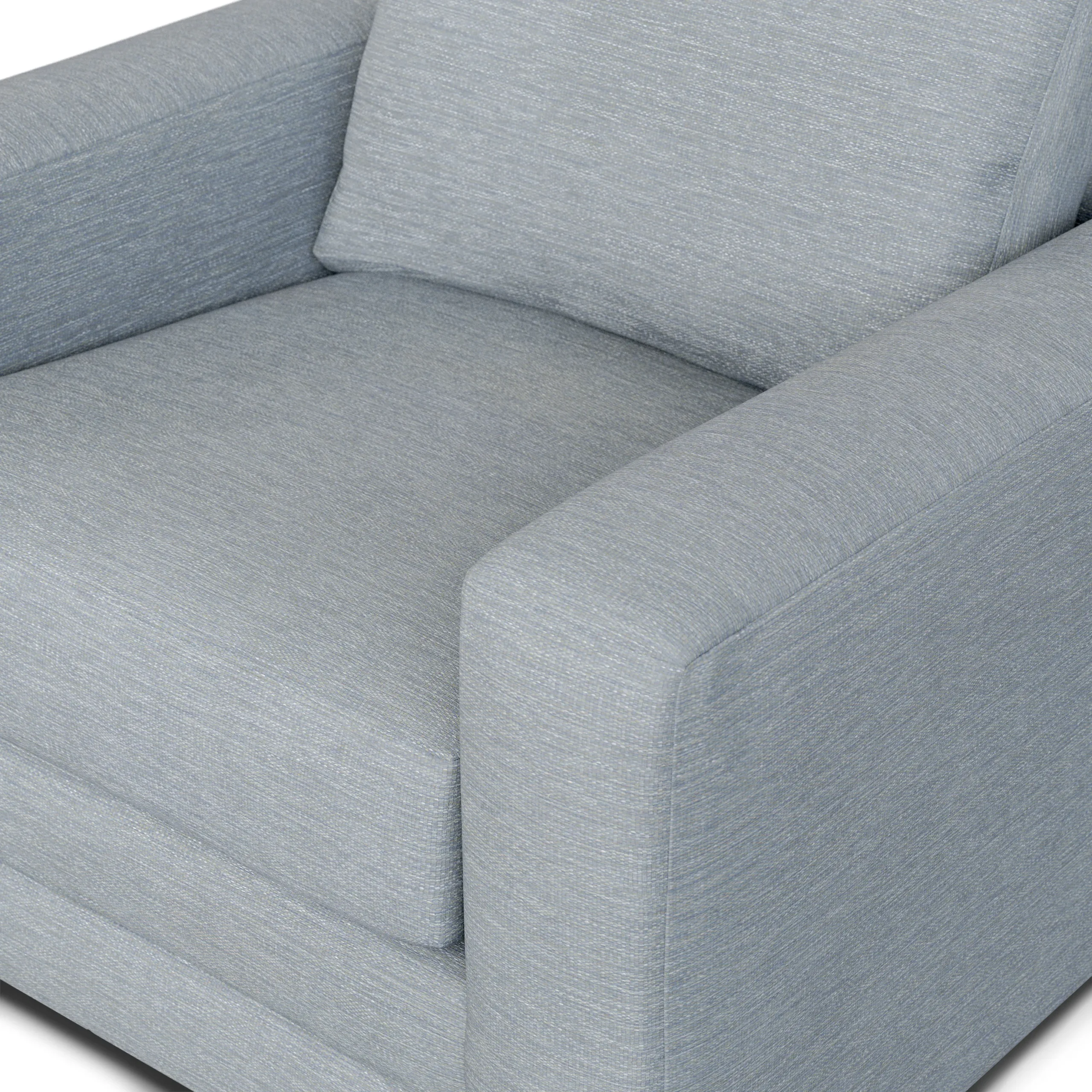 Riley 42_ Lounge Chair - Silver Light Blue - Image 5
