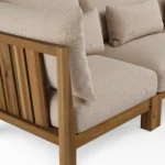 Cove 68.5_ Outdoor Modular Loveseat - Basket Beige