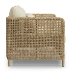 Robbi 67.25_ Outdoor Loveseat - Dravite Ivory