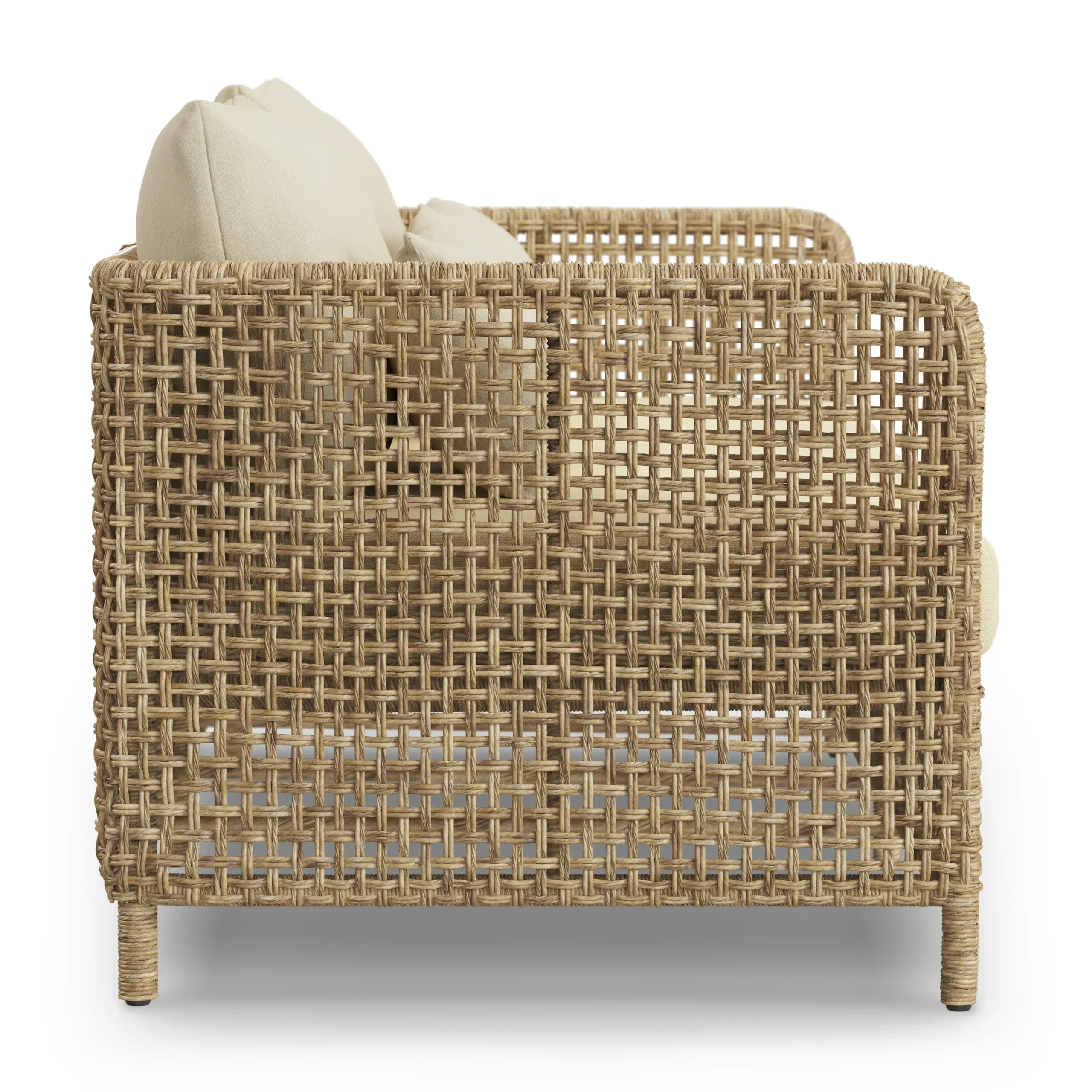 Robbi 67.25_ Outdoor Loveseat - Dravite Ivory - Image 7
