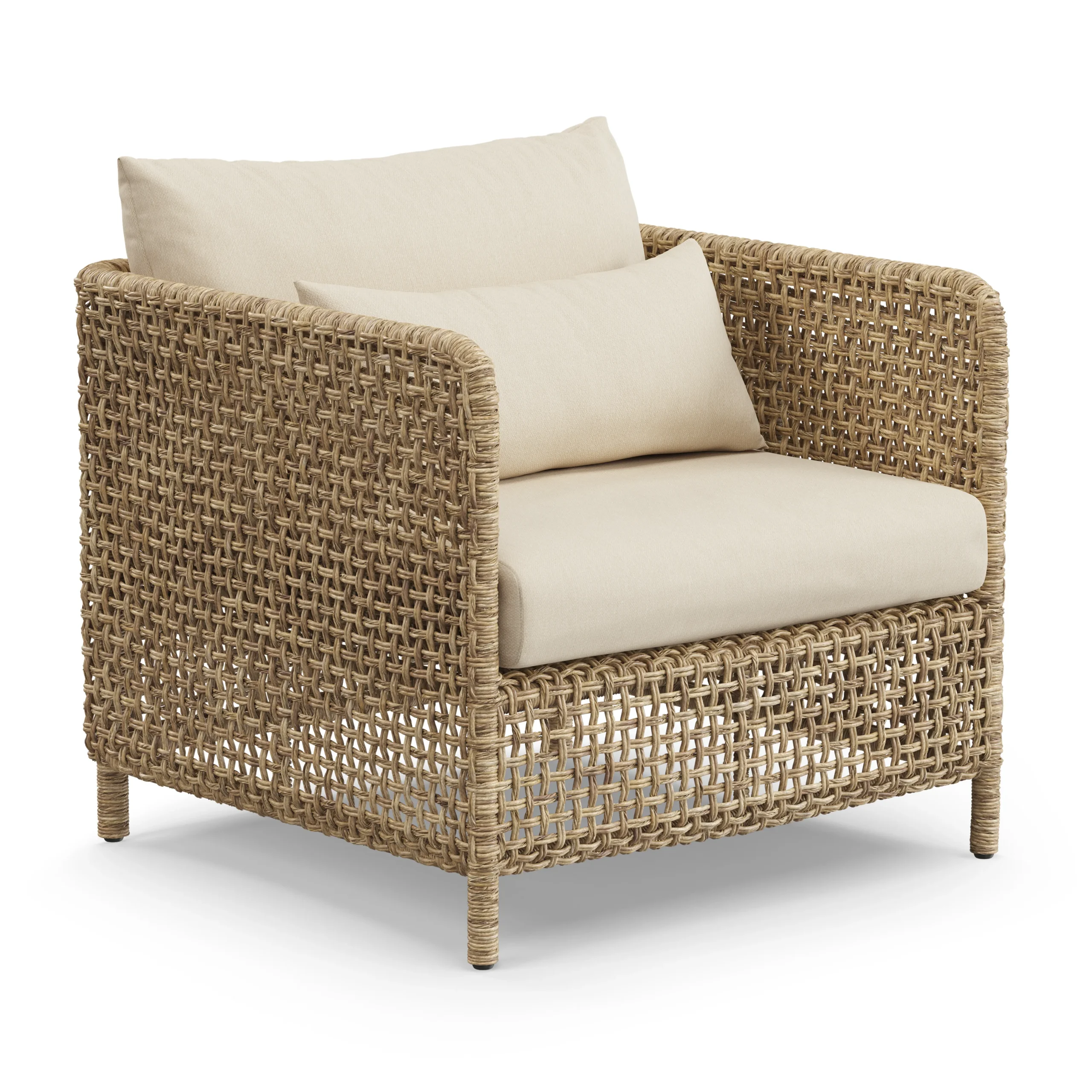 Robbi 67.25_ Outdoor Loveseat Set - Dravite Ivory - Image 9